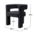 Utah Boucle Accent Chair Australia Curved 3 Legged Designer Armchair Beyond Living