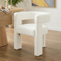 Utah Boucle Accent Chair Australia Curved 3 Legged Designer Armchair Beyond Living