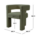 Utah Boucle Accent Chair Australia Curved 3 Legged Designer Armchair Beyond Living