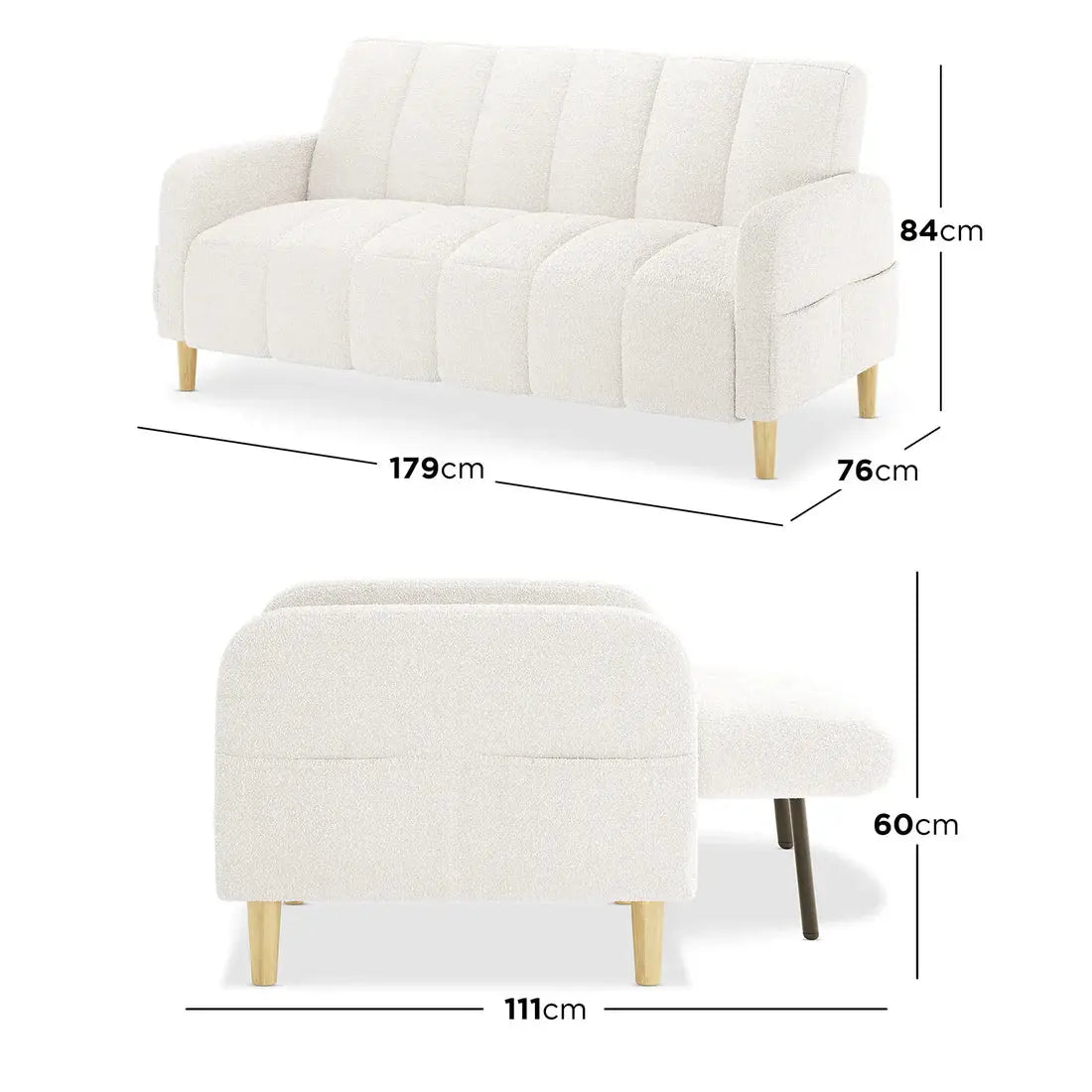 Anica Velvet Fabric Sofa Bed Set for Living Room Beyond Living