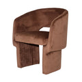 Avela Velvet Curved Accent Armchair Australia Beyond Living