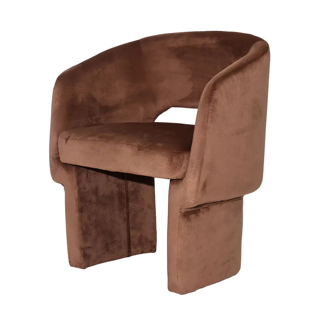 Avela Velvet Curved Accent Armchair Australia Beyond Living