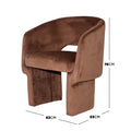 Avela Velvet Curved Accent Armchair Australia Beyond Living
