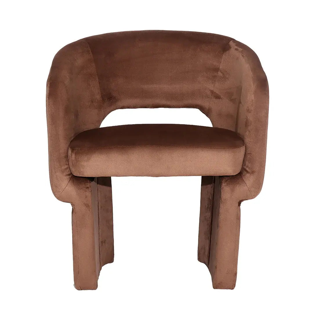 Avela Velvet Curved Accent Armchair Australia Beyond Living