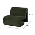 Bengtaz Corduroy Curved Accent Chair Australia Beyond Living