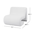 Bengtaz Corduroy Curved Accent Chair Australia Beyond Living