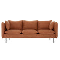 Cassian Chocolate Brown PU Leather Sofa Set Beyond Living