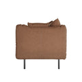 Cassian Chocolate PU Leather Sofa Australia Beyond Living
