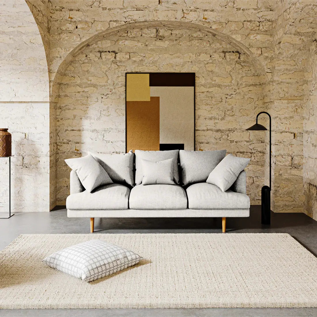 Colton Fabric Sofa – Modern Living Room Sofa Beyond Living