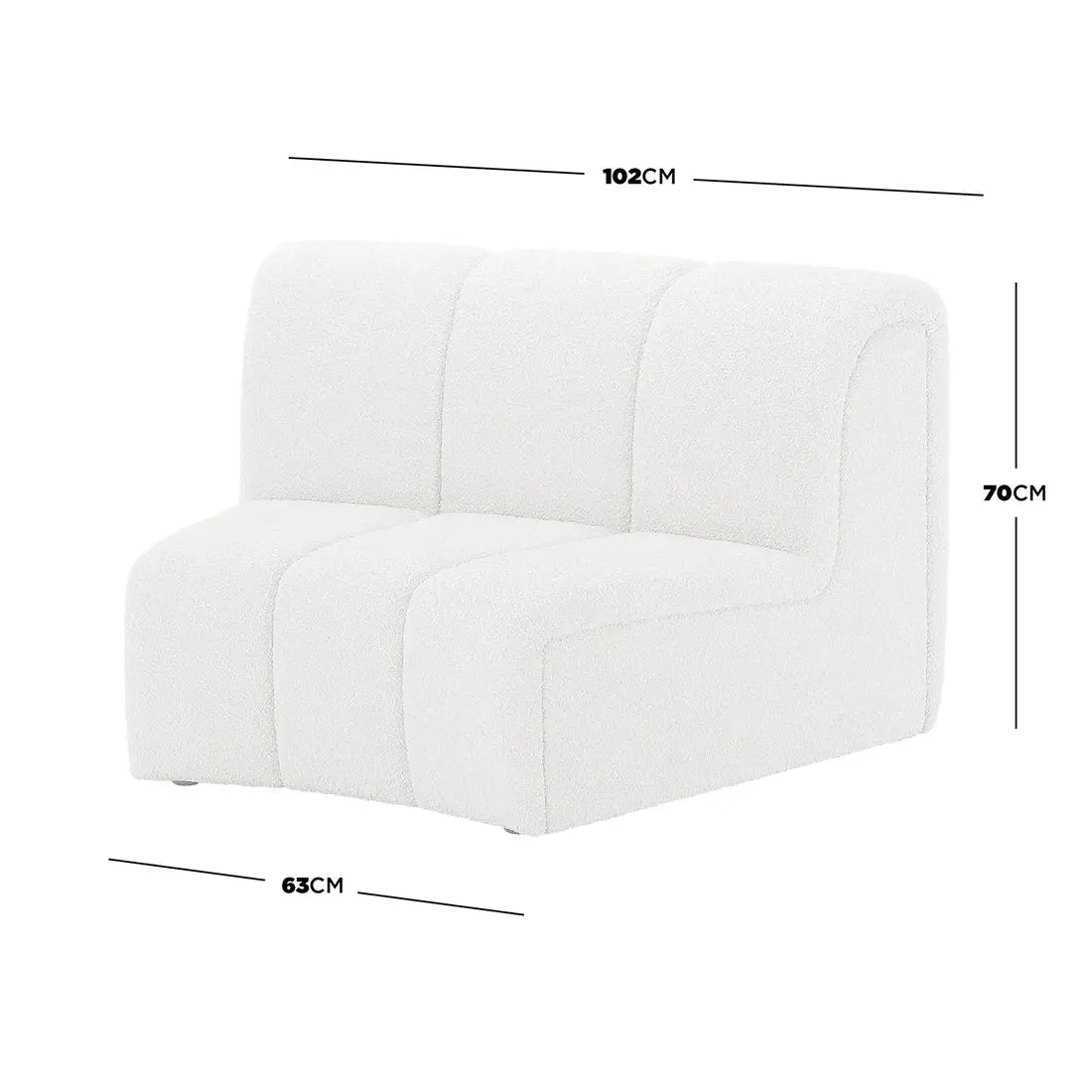 Corina 4 Seater Modular Boucle Sofa Australia Beyond Living