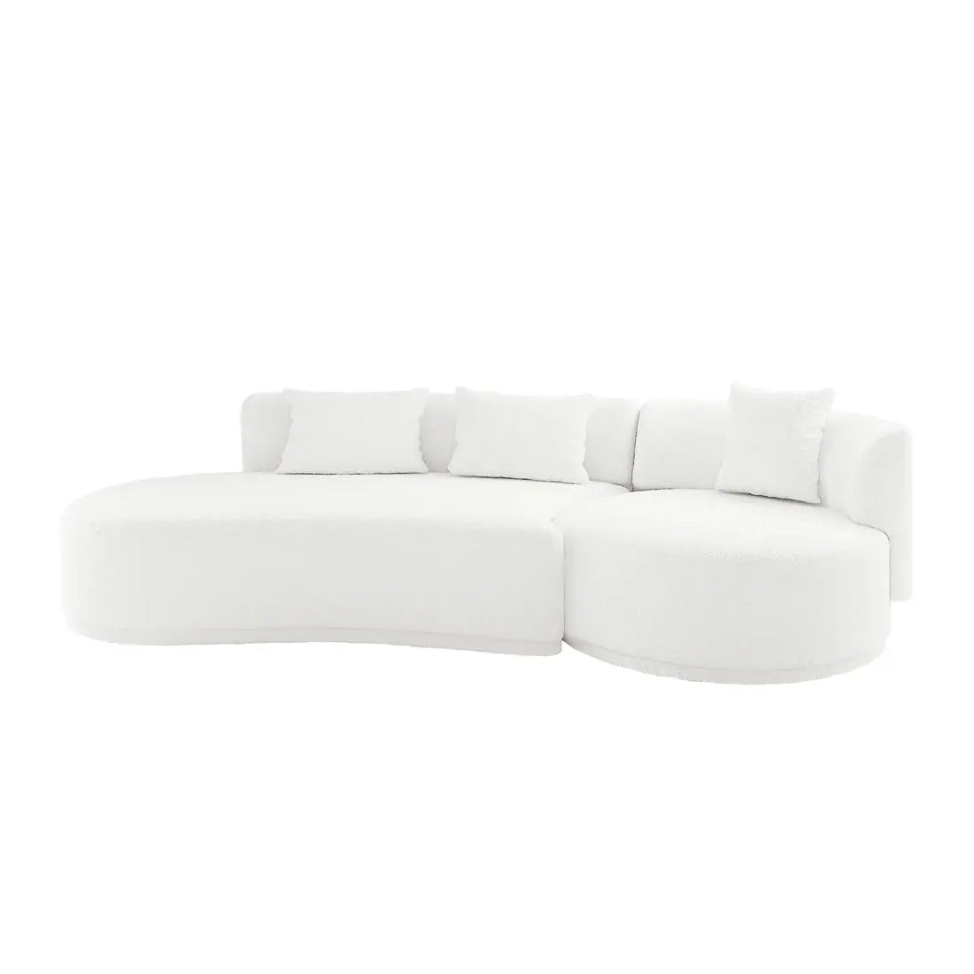 4 seater boucle sofa with left chaise Australia