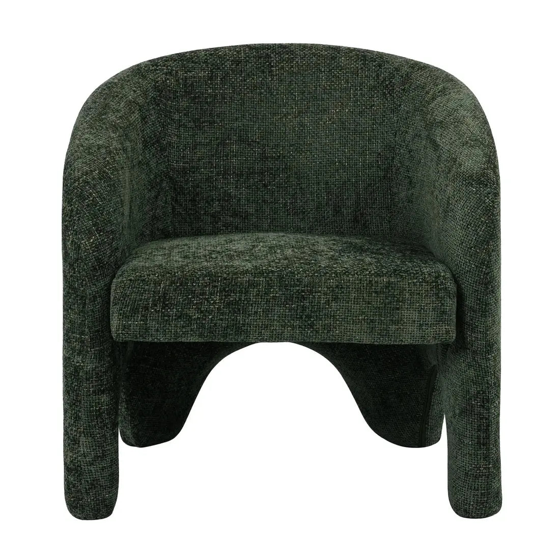 Marlona Linen Accent Chair Australia Curved Chenille Designer Armchair Beyond Living