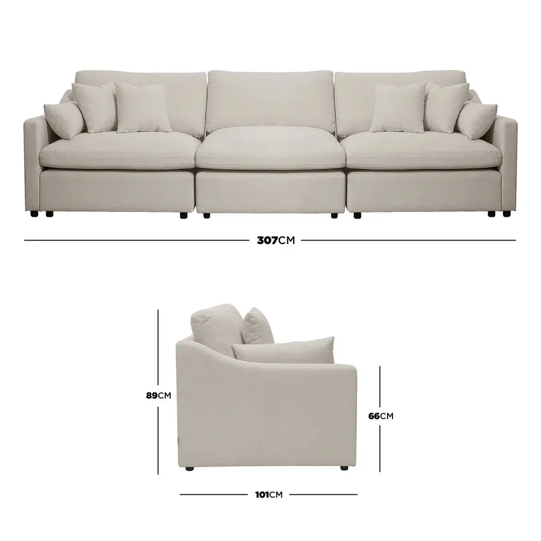 Millie Spill-Resistant Modular Sofa Stylish & Durable Beyond Living