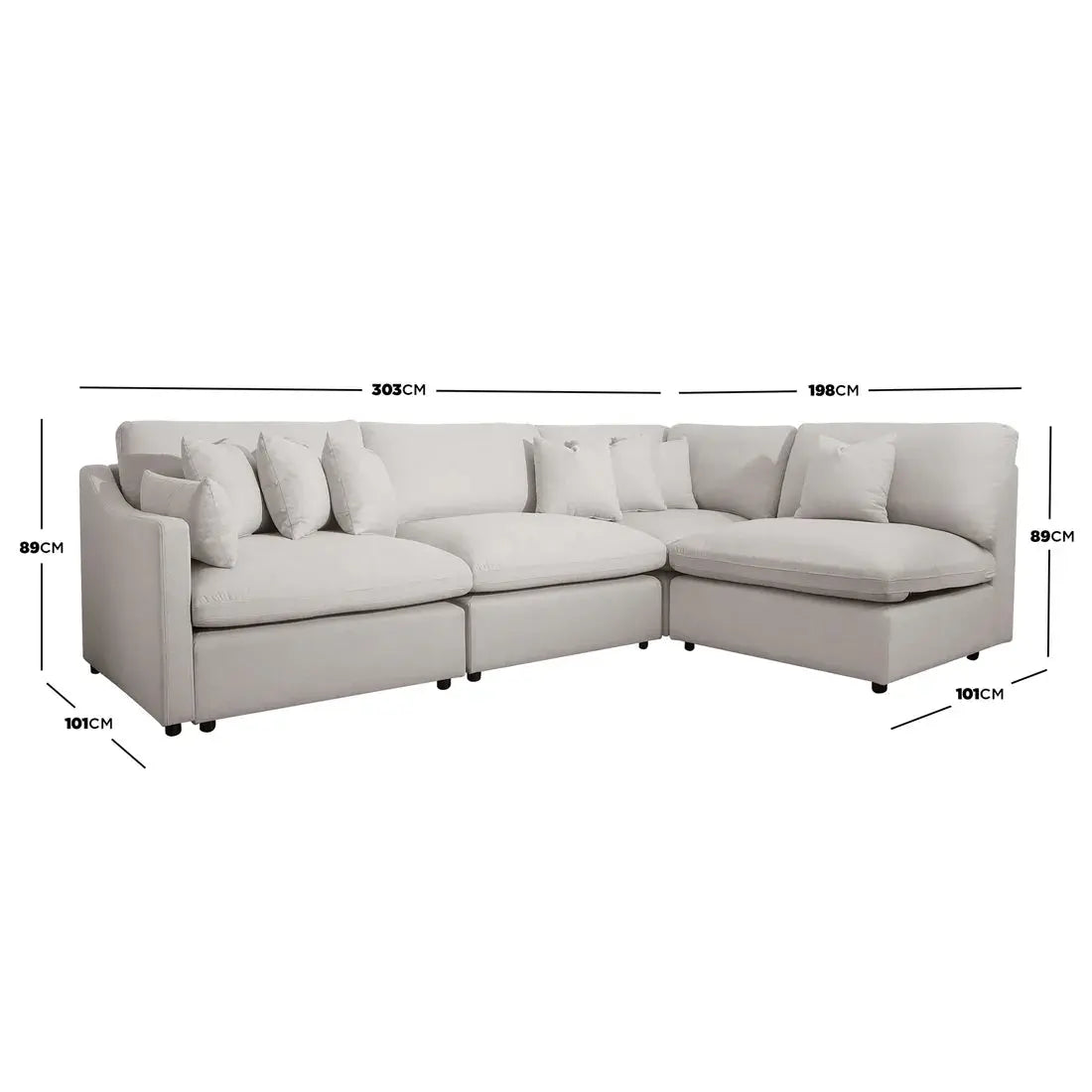 Millie Spill-Resistant Modular Sofa Modern Sectional Beyond Living