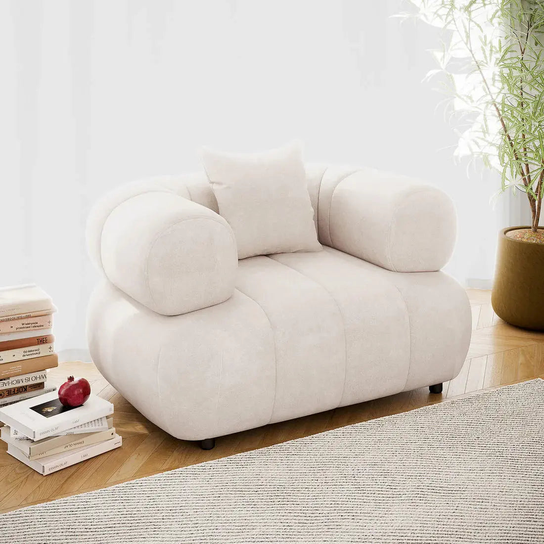 Samira Single Seater Velvet Sofa Chair Australia Beyond Living