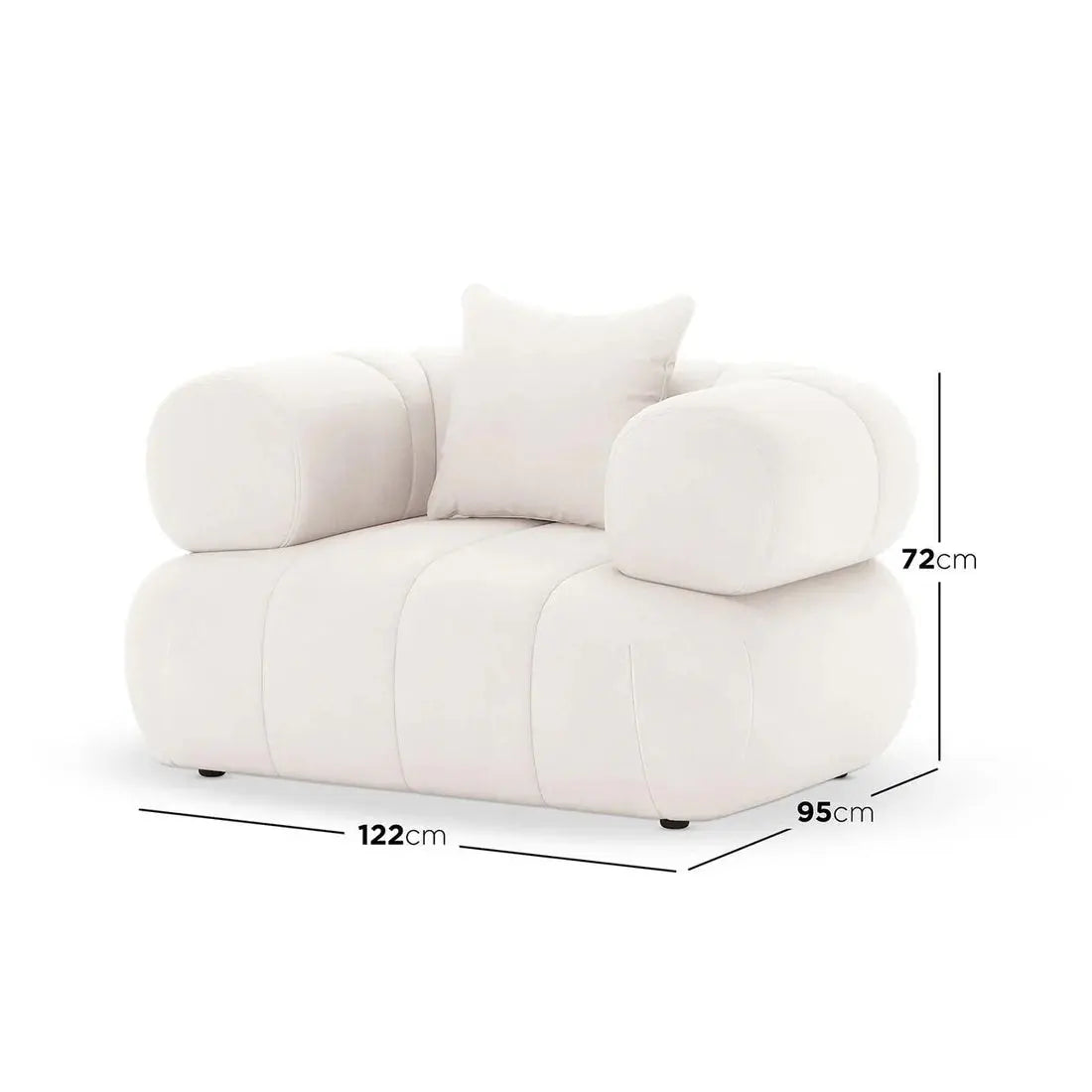 Samira Single Seater Velvet Sofa Chair Australia Beyond Living