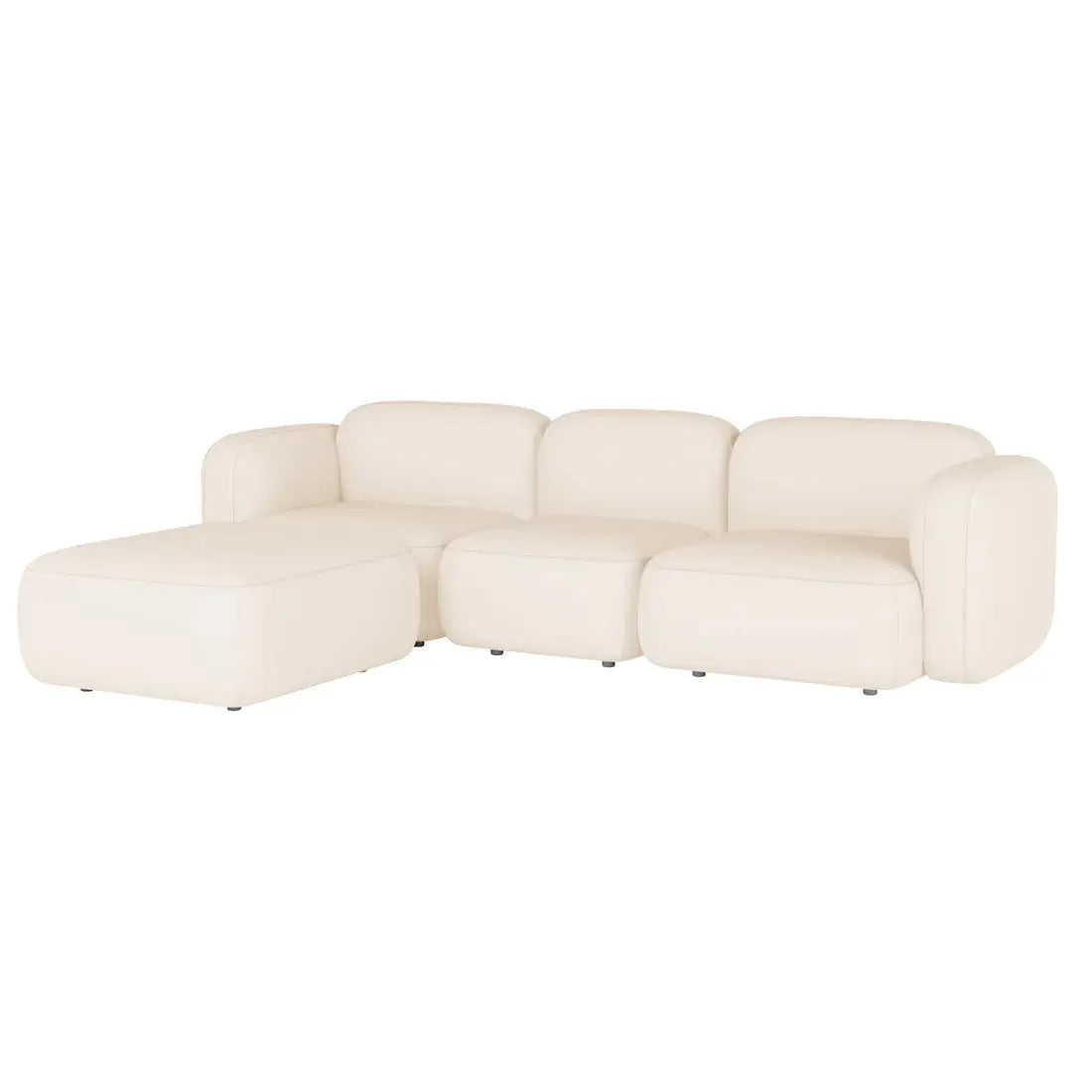 Berlin Grey Boucle Accent Sofa Chair with Pillow Beyond Living