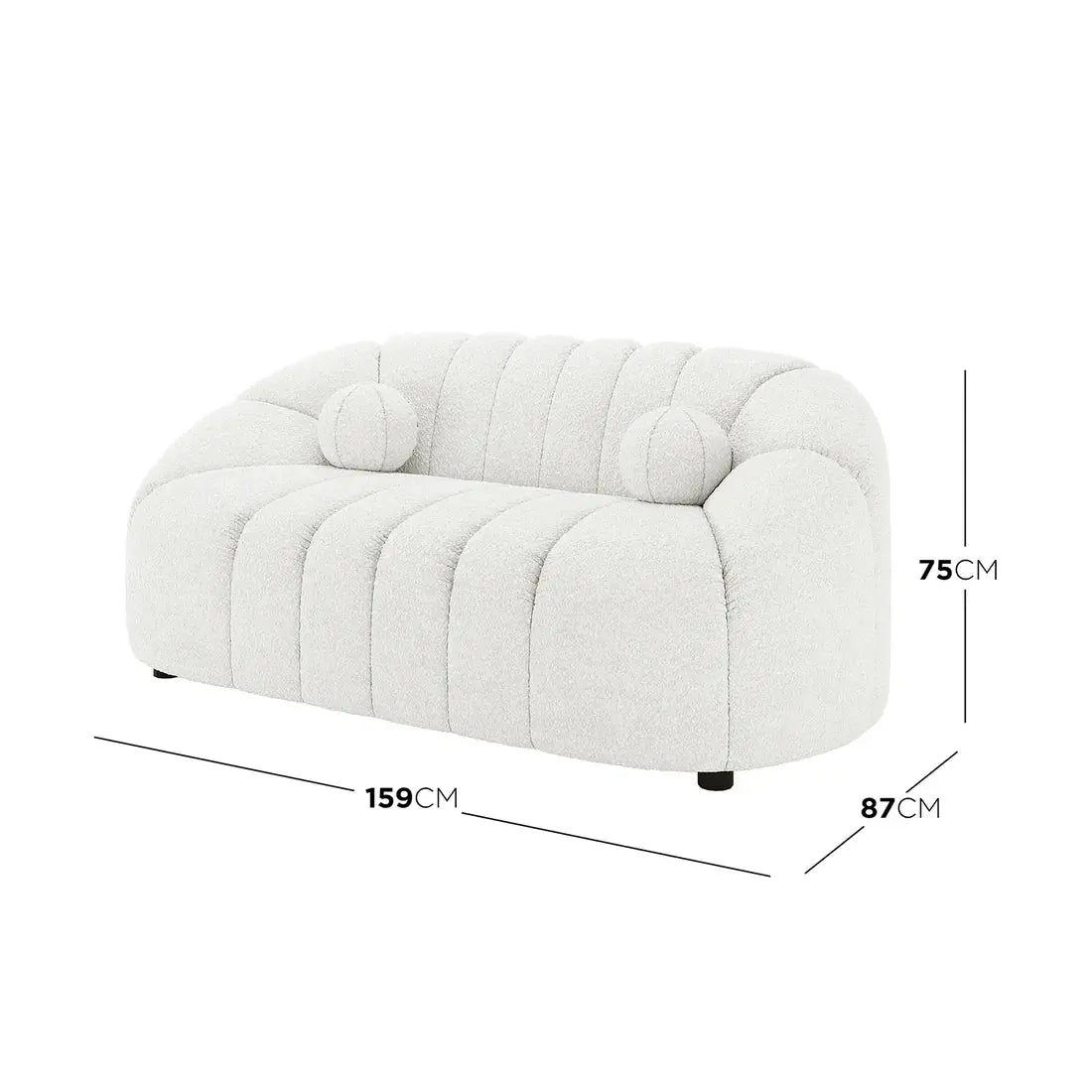 Trina Curved Tufted Velvet Sofa Australia Beyond Living