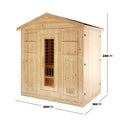 Large outdoor sauna for backyard Australia