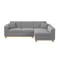 Laylah ash grey chaise sofa Beyond Living