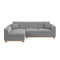 Laylah ash grey chaise sofa Beyond Living