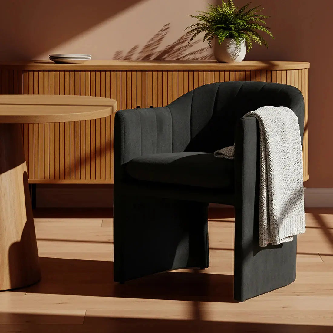 Liora boucle lounge chair Beyond Living