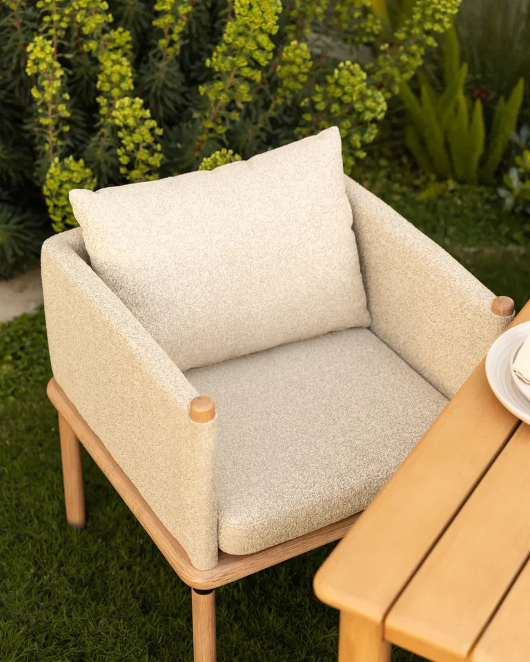 Lonnie Outdoor Dining Chair - Oyster Grey