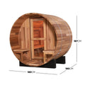 Luxury home wellness sauna setup