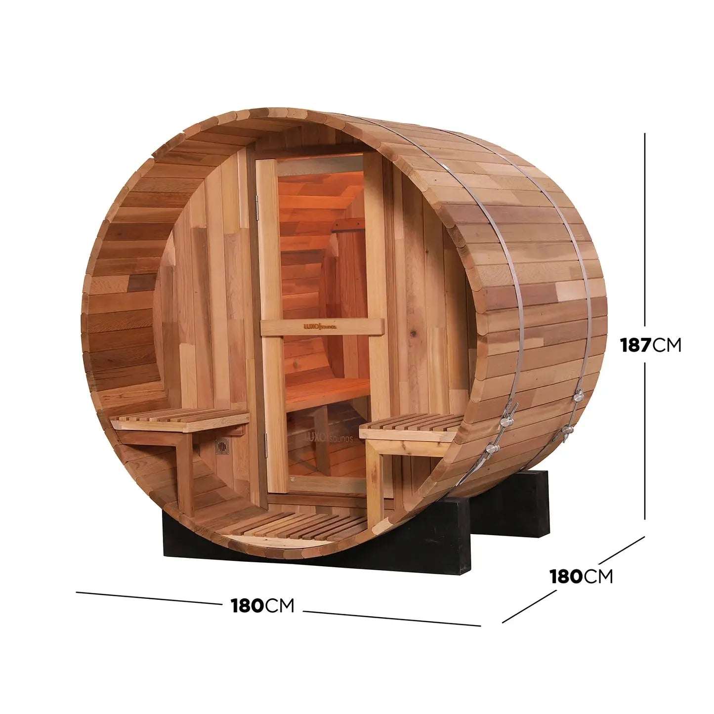 Luxury home wellness sauna setup