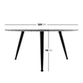 Luxury marble dining table for small spaces
