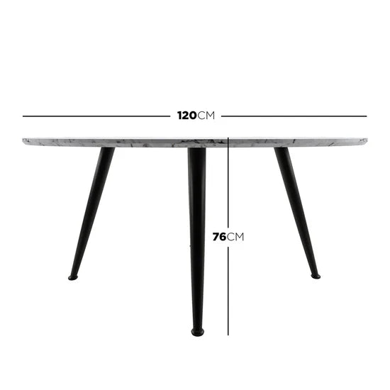 Luxury marble dining table for small spaces
