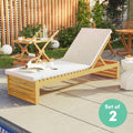 Luxury outdoor sun lounger set with cushions for garden relaxation