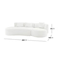 Lyana cream white boucle sofa Beyond Living