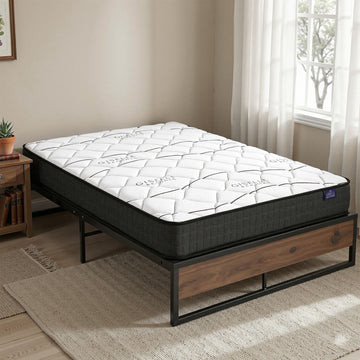 Giselle Double 16cm Mattress & Metal Bed Frame Set