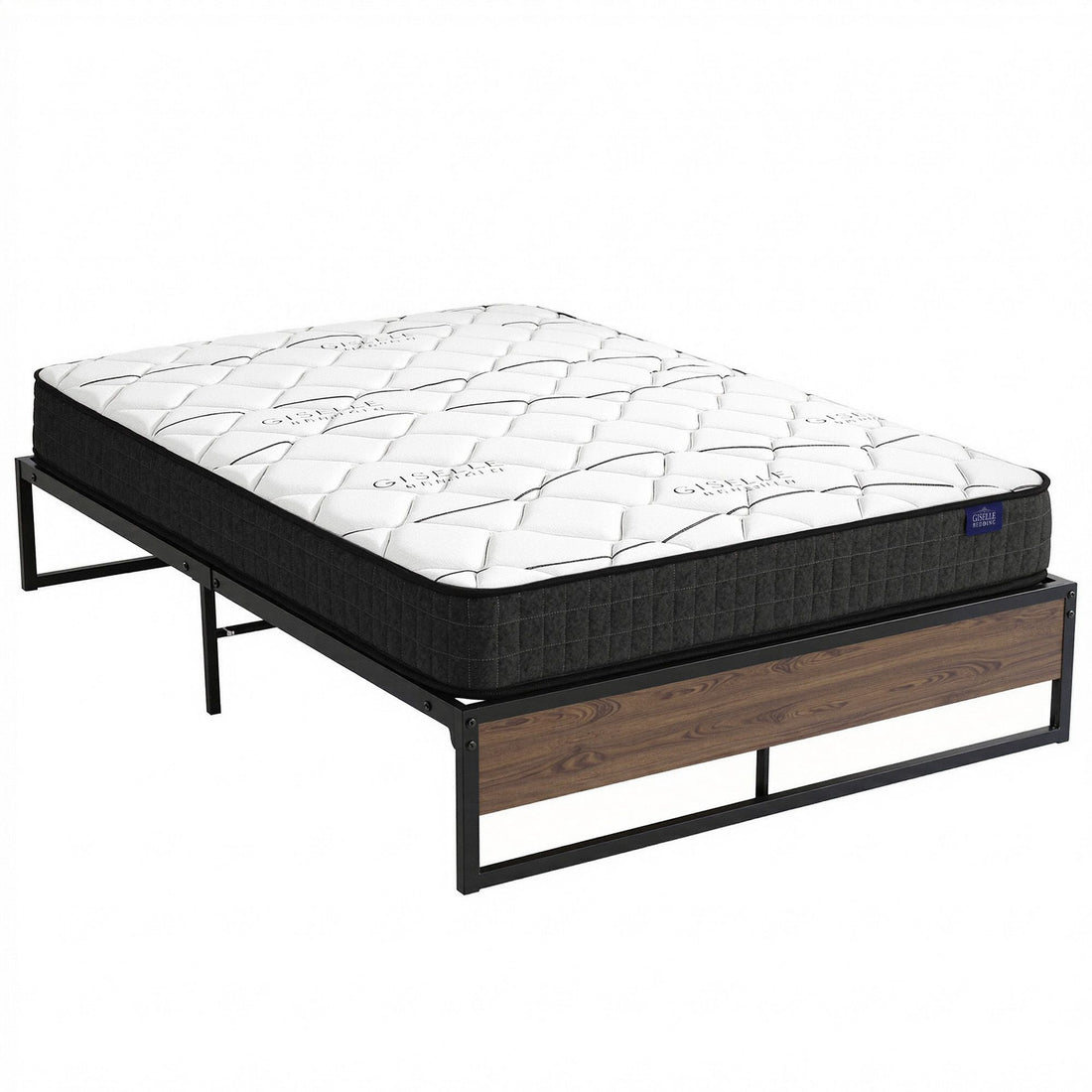 Giselle Double 16cm Mattress & Metal Bed Frame Set