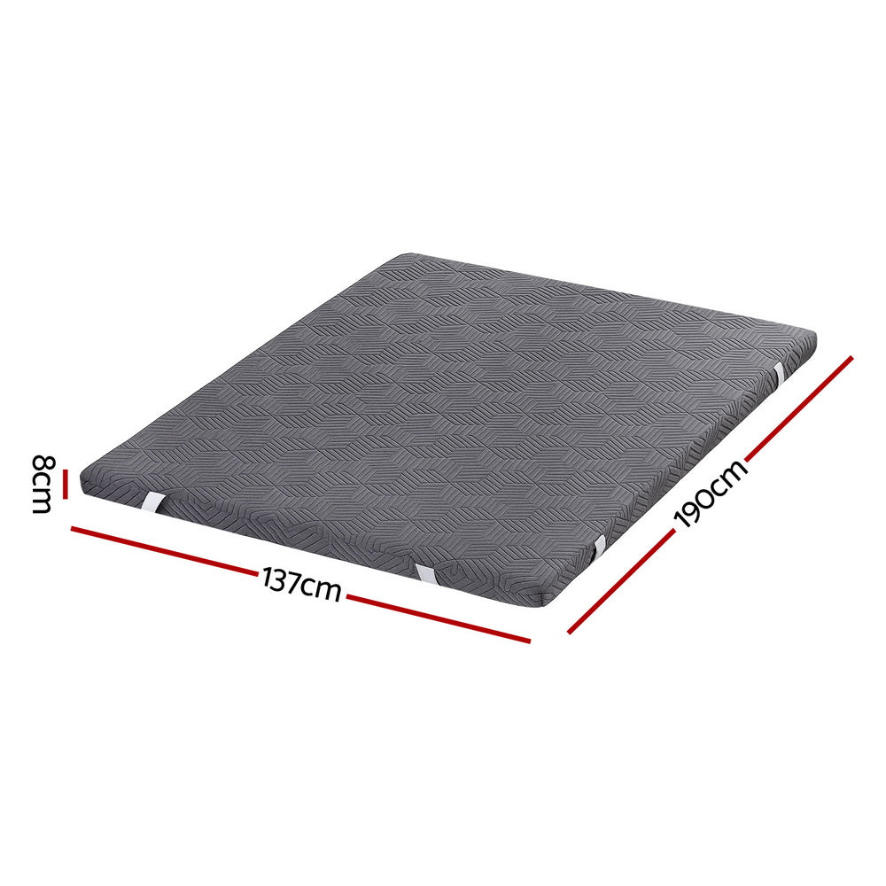 Giselle 8cm Gel Memory Foam Mattress Topper Double