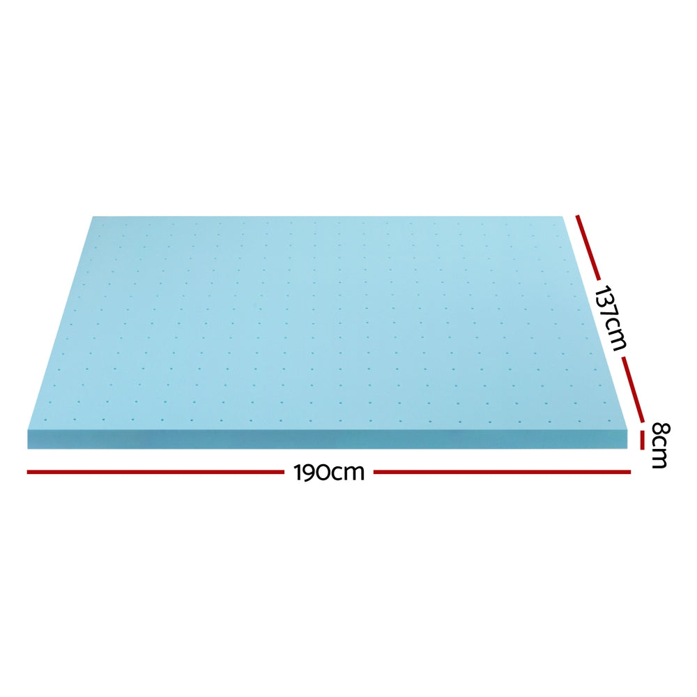 Giselle 8cm Memory Foam Mattress Topper Double