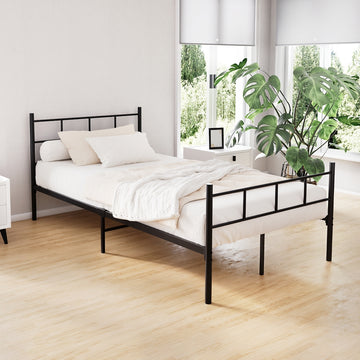Artiss SOL King Single Metal Bed Frame – Black