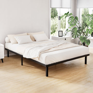 Artiss Ted Double Metal Bed Frame – Black