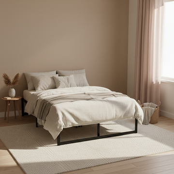 Artiss Tino Double Metal Bed Frame – Black