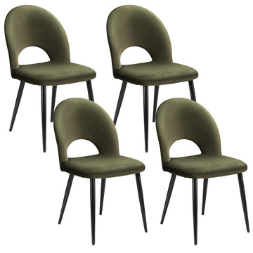 Artiss 4x Velvet Loren Dining Chairs – Green