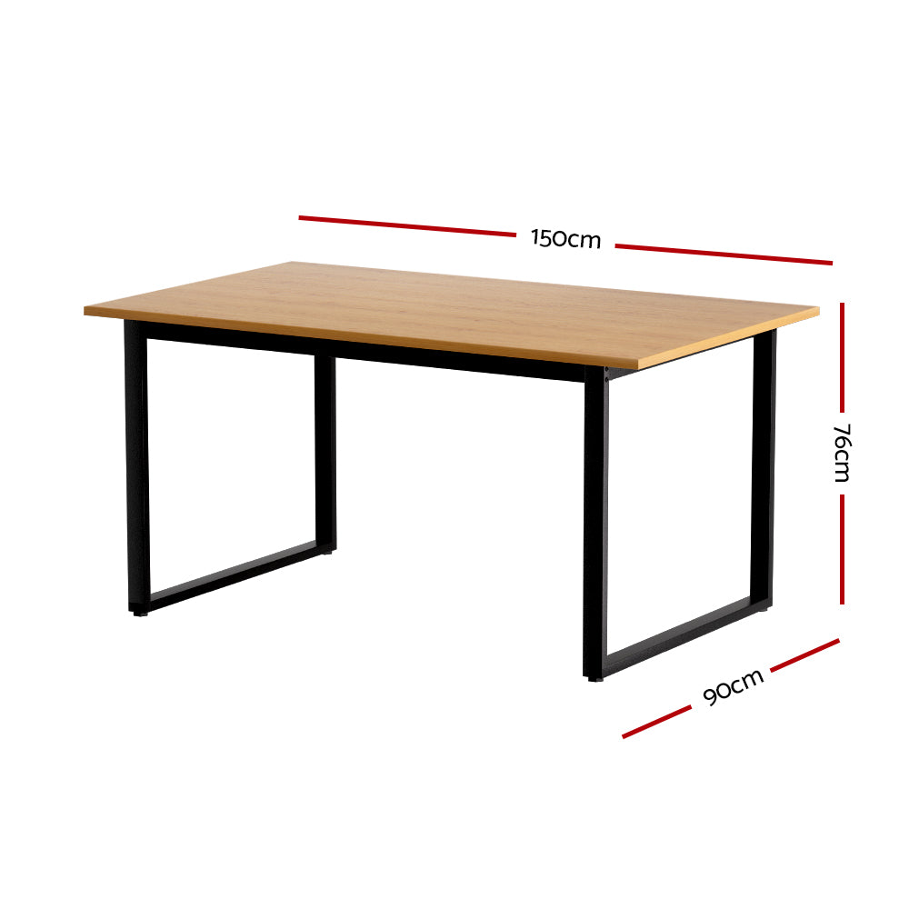 Artiss Eli 150CM Wooden Dining Table 6 Seater
