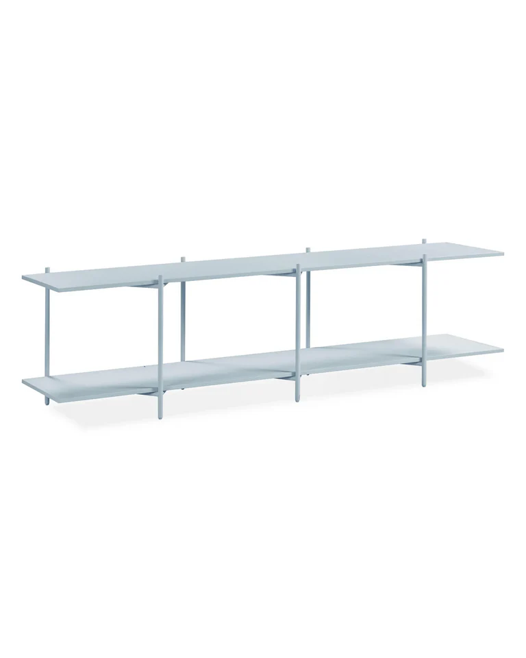 Cross Shelving Unit Low - Glacier