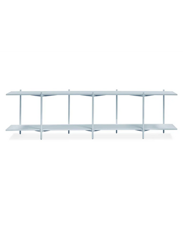 Cross Shelving Unit Low - Glacier