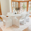 Merla upholstered occasional chair in cream