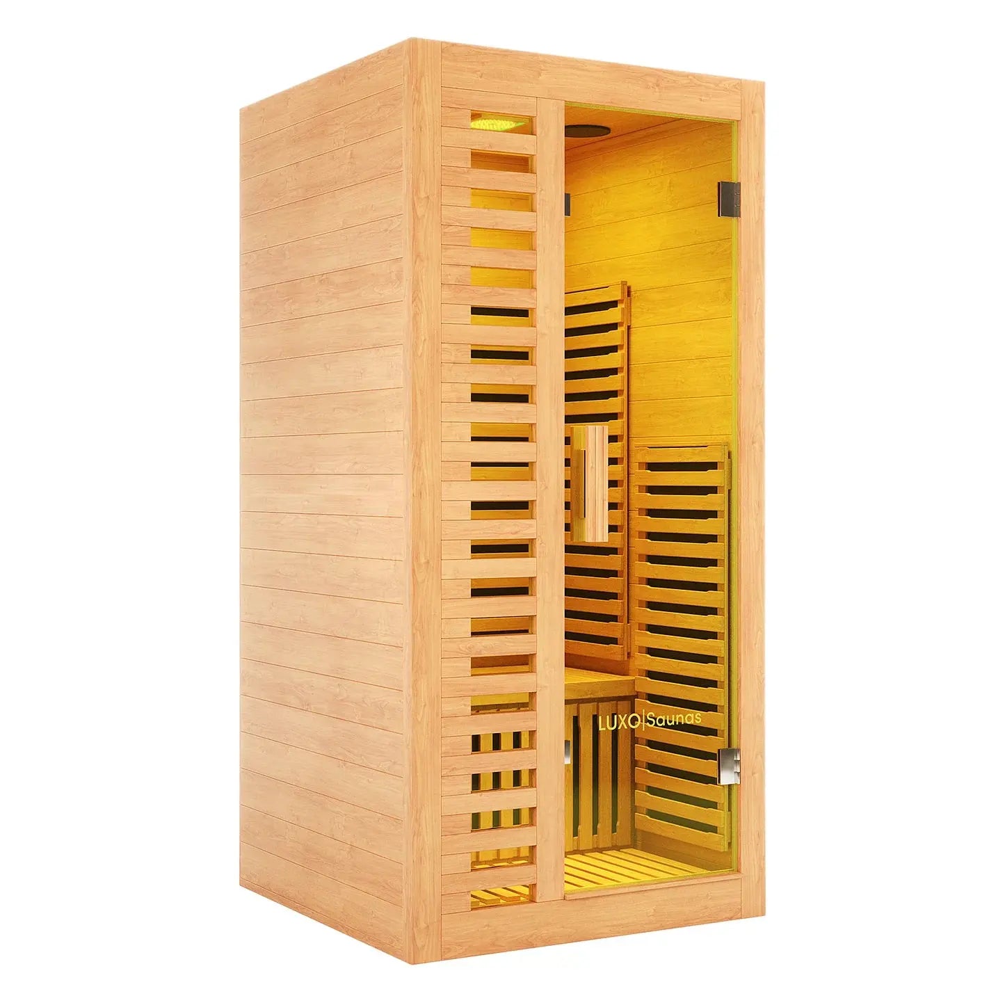 Modern 3 person infrared sauna by Beyond Living