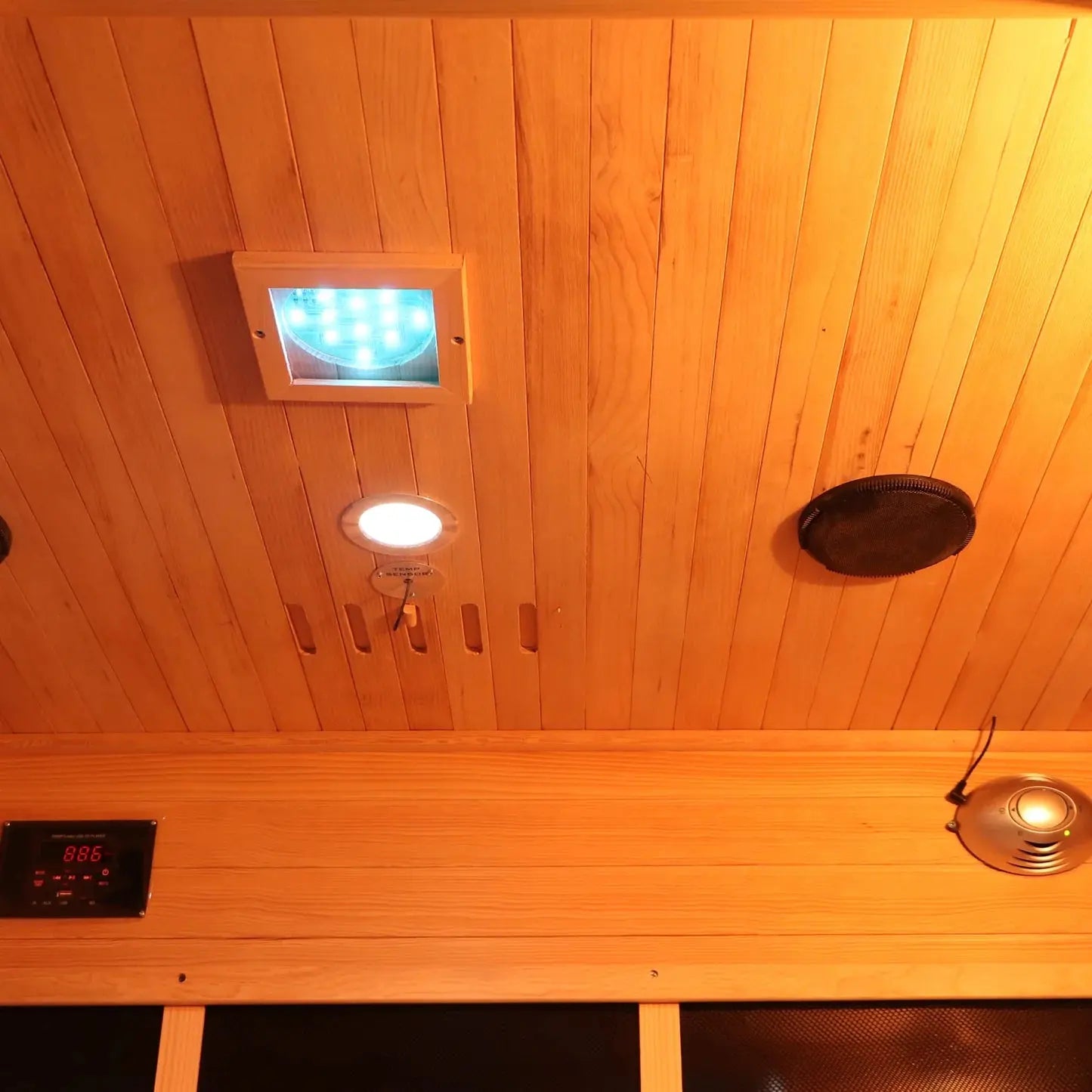 Modern 3 person infrared sauna by Beyond Livings