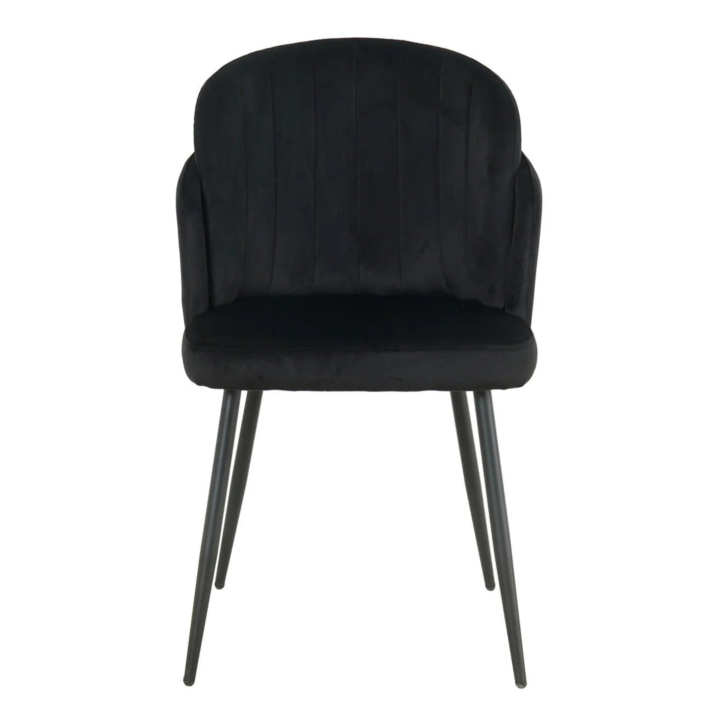Modern black dining chair set family table