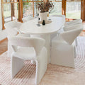 Modern boucle high back chair for Australian homes