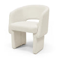 Modern curved velvet lounge chair